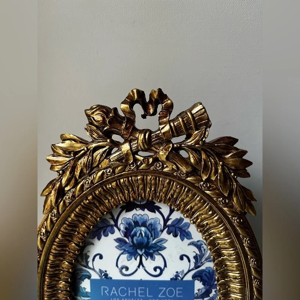 Rachel Zoe Ornate Gold Oval Frame
